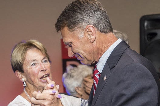 South Coastal AARP 20th Anniversary Gala -- Dancing after Dinner (Joan Thomas and Rep. Ron Gray)